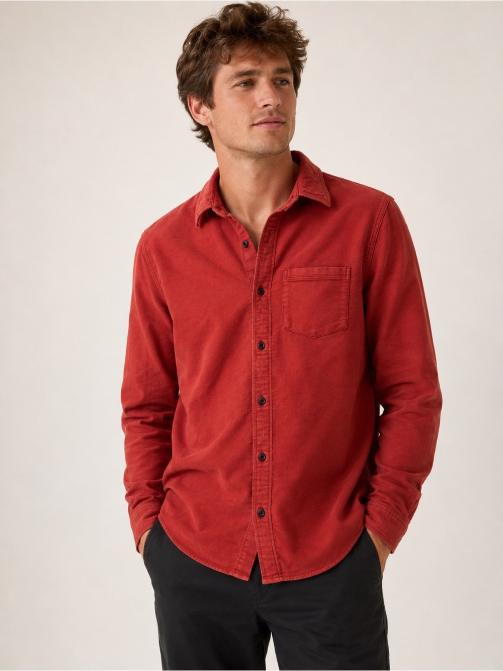 Outerknown Blanket Shirt Men’s Small Organic Cotton Twill Button Up Flannel